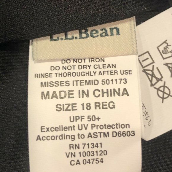 L.L. Bean Swimwear Brief High Waist Sunblocking 18 - Picture 5 of 7